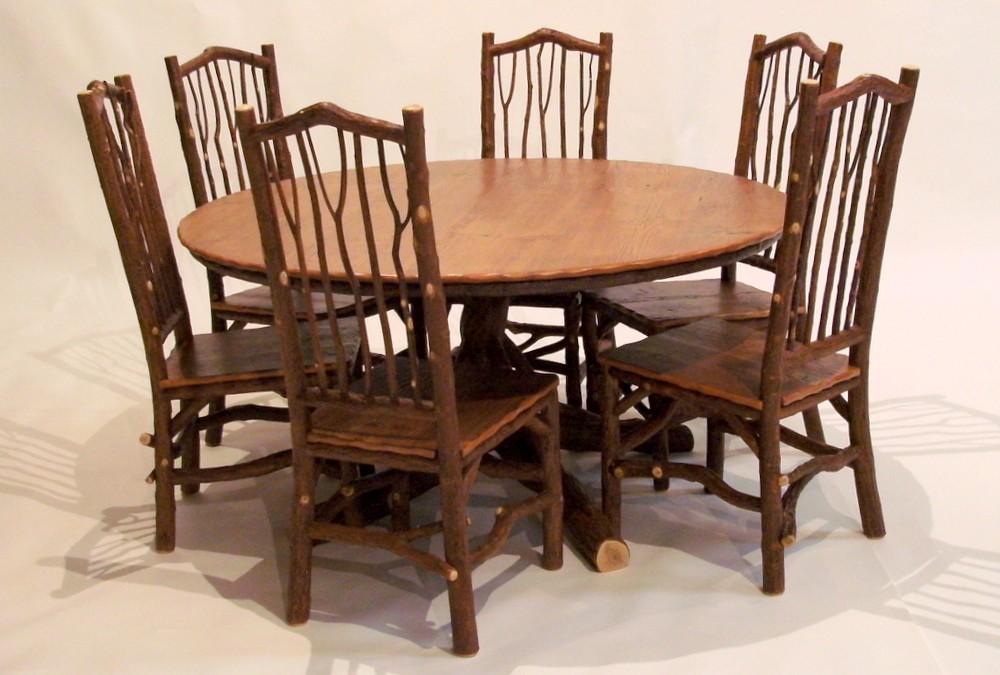 Round Dining Table with Taos Side Chairs