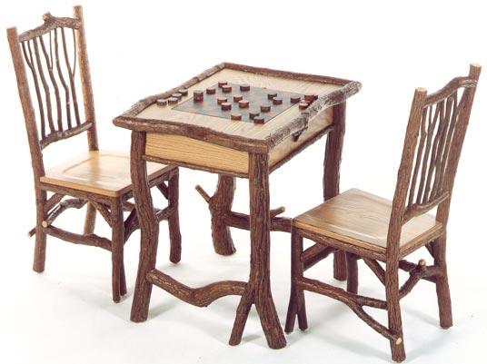 Backwoods Game Table and Taos Side Chair