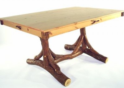 Trestle Dining Table with Pine Top