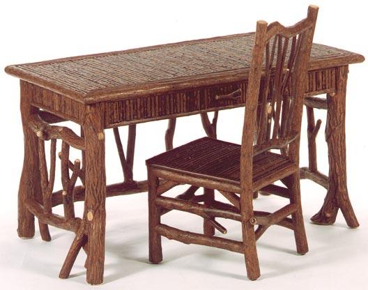 Willow Desk with Willow Inlay Top and Sides