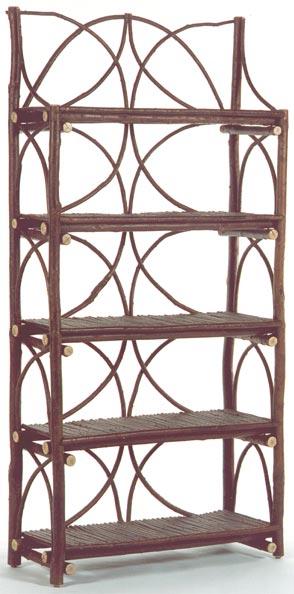 Diamond Back Etagere with 5 Willow Shelves