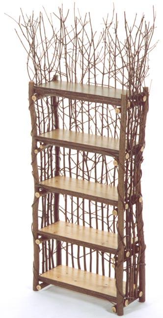 Thickett Etagere with 5 Pine Shelves